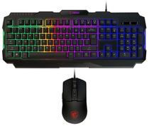 Kit Teclado + Mouse Gamer MSI Forge GK100 Combo (Ingles)