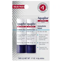 Protetor Labial Aquaphor Lip Repair Stick - 2 Unidades