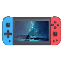 Console Portatil Powkiddy X51 64GB Tela 5" - Vermelho e Azul