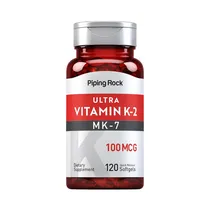 Suplemento Piping Rock Ultra Vitamin K-2 120 Cápsulas