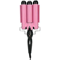 Modelador Triplo de Cabelo Onida ON-2675 130W Bivolt - Preto/Rosa