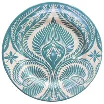 Plato Sobremesa Blue Damask Alleanza