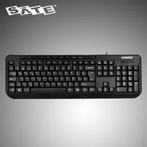 Teclado Sate AK-833 Portugues Multimedia Black