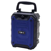 Mini Speaker Inova RAD-0030 / 3" / 5W / com Bluetooth / USB / TF / Aux - Preto/ Azul