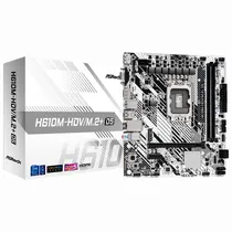 Placa Mãe Asrock H610M-HDV/M.2+ D5 Socket LGA 1700 / VGA / DDR5