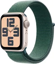 Apple Watch Se 2 (GPS) Caixa Alumínio Starlight 40MM Pulseira Loop Esportiva Lake Green