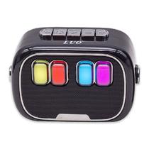 Mini Speaker / Caixa de Som Portatil Luo LU-3167 com Microfone / Bluetooth / Aux / USB / TF / Recarregavel - Preto