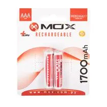 Pila Recargável Mox MO-B2AAA17 1700MAH