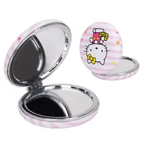 Espelho Mão Circular Hello Kitty Bra/Rosa