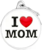 Medalha de Identificação Myfamily Charms Círculo Grande "I Love Mom" CH17LOVEMOM