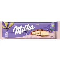 Barra de Chocolate Milka Strawberry Cheesecake - 300GR