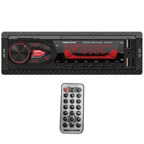 Toca Radio Automotivo Megastar CDX261BT / 4 de 65W / Bluetooth / USB / FM - Preto