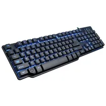 Teclado Set Gamer Semi Mecanico LED USB PT - Black