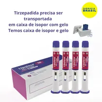 Lipoless Tirzepadida Mounjaro 10MG 4 Canetas. com Registro Sanitario. Temos Caixa de Isopor e Gelo.