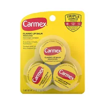 Bálsamo Labial Carmex Classic Medicated 3 Unidades