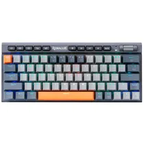 Teclado Gamer Redragon Traric Pro K634GG-RGB-Pro - com e Sem Fio - Inglês - Mecânico - Cinza  Teclado Gam...