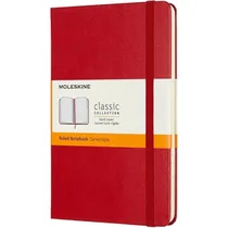 Caderno Moleskine Clássico Tamanho M - Vermelho