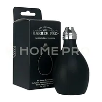 Talqueiro Barber Pro Barbearia Bombinha de Silicone Pó Talco Borrifador