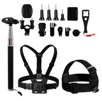 Kit Sportcam Mox MO-SC95 para Câmera de Ação com 14 Peças - Preto