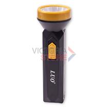 Lanterna LED Tatico Luo LU-314 Recarregavel / 1W / 100M / 400MAH / 110-220V ~ 50/ 60HZ - Preto/ Dourado