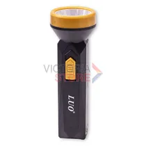 Lanterna LED Tatico Luo LU-314 Recarregável / 1W / 100M / 400MAH / 110-220V ~ 50/ 60HZ - Preto/ Dourado
