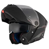 Capacete MT Helmets Atom 2 SV Solid A1 - Articulado - Tamanho L - com Óculos Interno - Preto Mate