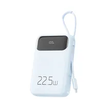 Carregador Portátil Powerbank Mcdodo MC-325 / 10000MAH / 22.5W / 1X USB-A / 1X USB-C + Cabo Lightning Embutido - Azul Claro
