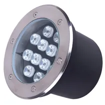 Luzes LED de Piso para Exteriores Colorido Impermeável 9W