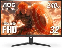 AOC Monitor LED 31.5" C32G2ZE Curvo FHD/HDMI/240HZ/DP Full HD (1920 X 1080) Negro
