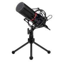 Microfone Condensador Gamer Redragon Blazar GM300 20KHZ - Preto