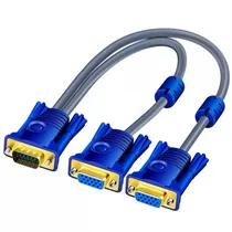 Adaptador VGA p/ VGA Duplo (2 Femea- 1 Macho)  Adaptador V...