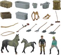 Toys Set de Animais de Fazenda Zhong Jieming Q9899-ZJ58-B (21 Pecas)