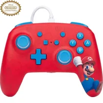 Controle Nintendo Switch Powera Enhanced Wired - Woo-Hoo! Mario (PWA-A-02581)