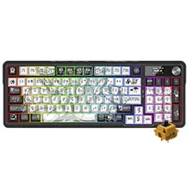 Teclado Gamer Mecânico Redragon Artemis Pro K719GF-RGB-Pro Wireless / RGB / Inglês - Preto / Branco