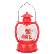 Lâmpada com Luz Natalina e Papai Noel 14 CM X 7 CM