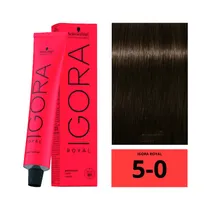 Crema de Coloracion Schwarzkopf Igora Royal 5-0 Castaño Claro Natural 60G