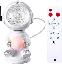 Projetor Astronaut Star Ligth Nebula - Branco/Cinza (com Controle)