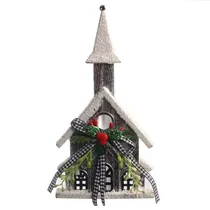 Enfeite Natalino Pendurado Casa 24,5 X 13,2 CM