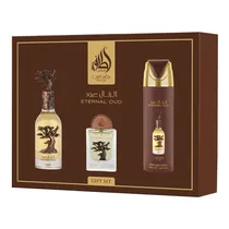 Kit Lattafa Pride Eternal Oud Gift Set - 3 Em 1 - Eau de Parfum - Unissex - 100ML