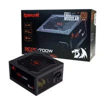 Fonte Redragon RGPS GC-PS005 ATX 700W 80 Plus Bronze PFC Ativo Full Modular - Preto