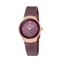 Relógio Analógico Feminino Daniel Klein Fiord DK11948-6 - Roxo/Rosa Ouro
