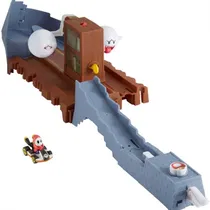 Car Hot Wheels Mario Kart Boo Spooky Sprint Track Set 87360