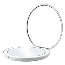 Espelho de Bolso Duplo Satellite A-M132 USB-C LED - Branco