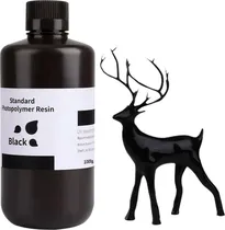 Resina Photopolymer para Impressora 3D Elegoo V1.0 Standard 1KG - Black