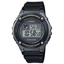 Relogio Masculino Digital Casio W-216H-1BVDF Cinza - Preto