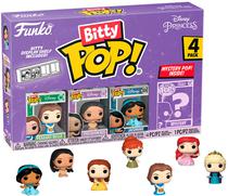 Bonecos Peasant Belle / Pocahontas / Jasmine- Funko Bitty Pop! Misterio Pop Adentro 4 Pack