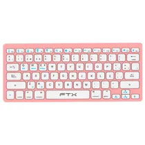Teclado FTX B1000 Ultra Slim Sem Fio - Rosa (Espanhol)