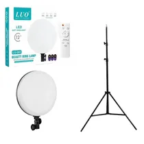 LED Iluminador Coração Luo LU-241 / 12" / 30W / com Tripe + Controle