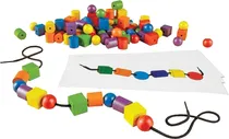 Beads & Pattern Cards Activity Set Learning Resources - Ler 0139 (130 Peças)