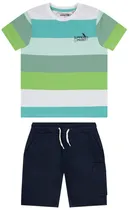 Conjunto de Praia Orchestra HGAN4S-Bla Masculino (2 Peças)